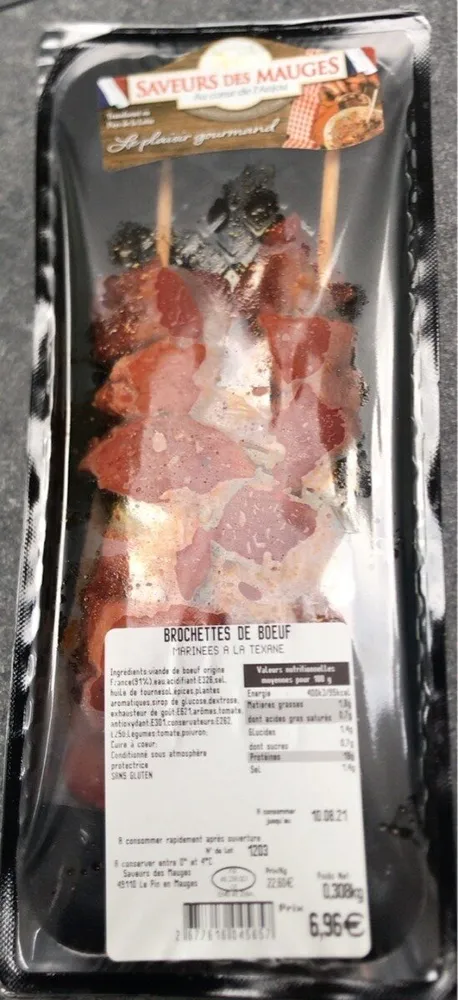 Brochettes de Boeuf marinées à la texane