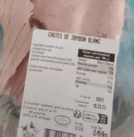 Chutes de jambon blanc