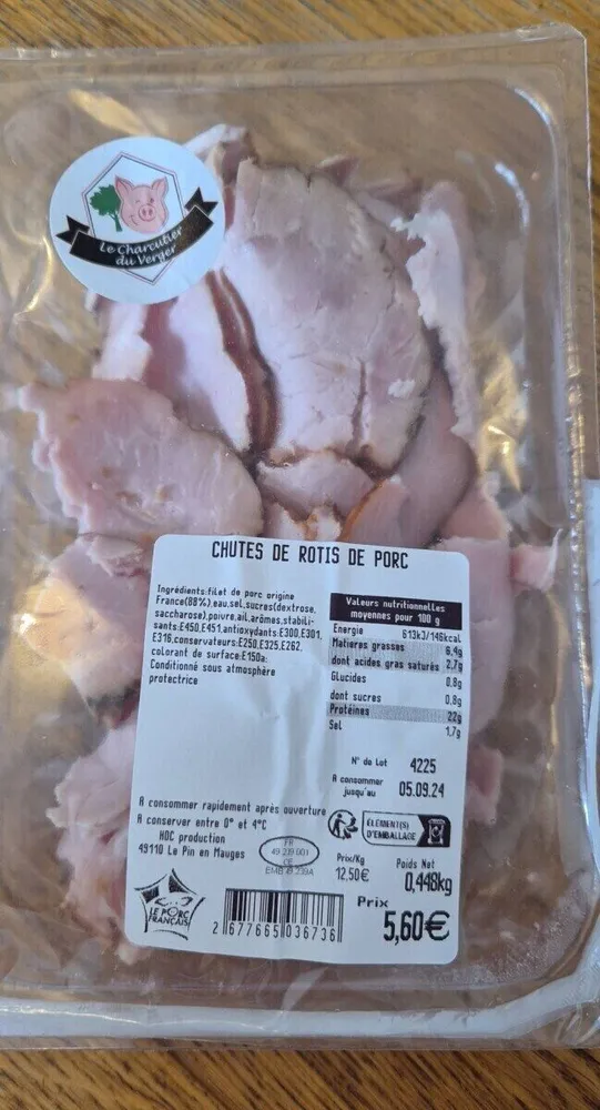 Chutes de rôtis de porc