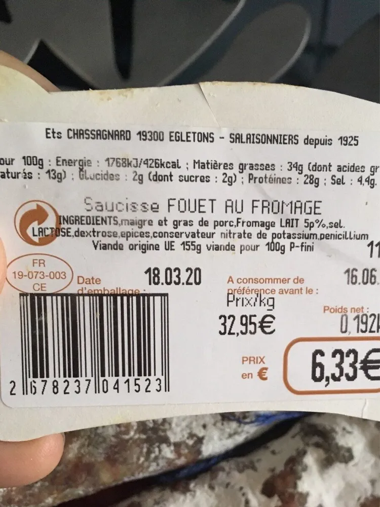Saucisson superieur
