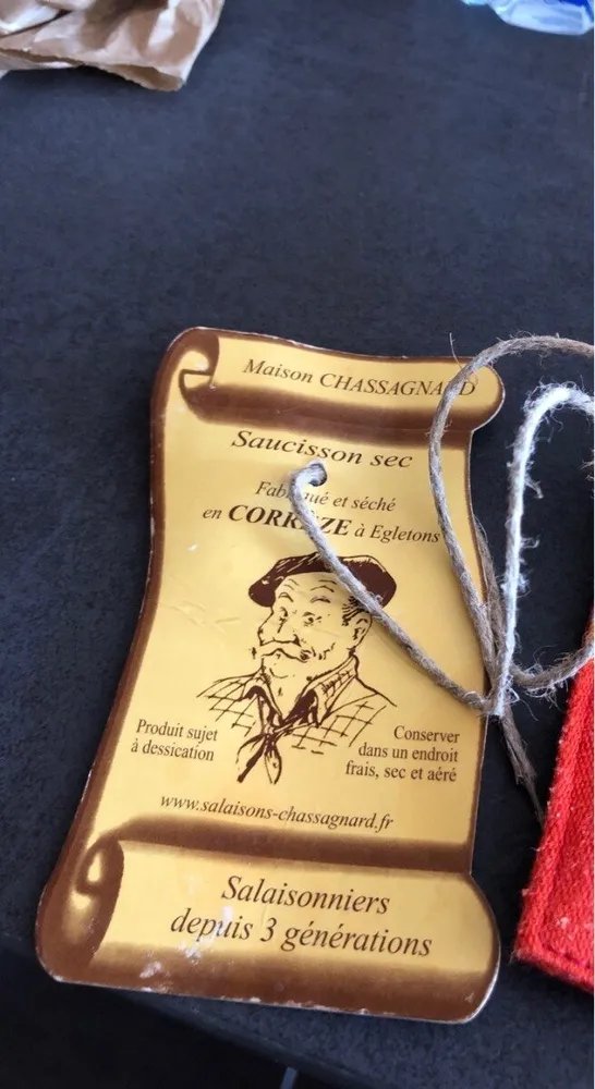 Saucisson sec maison Chassagnard