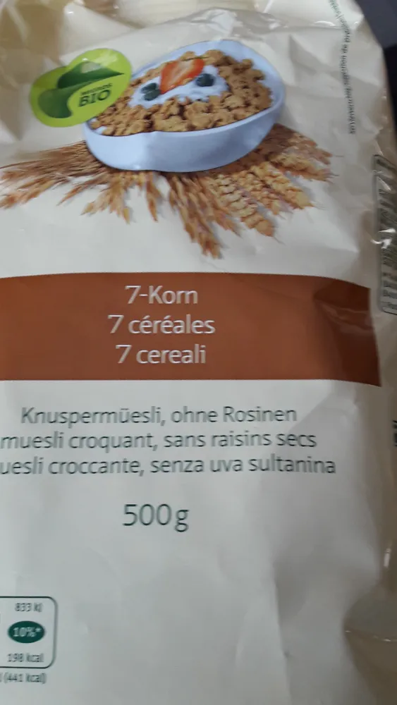 Muesli croquant 7 céréales