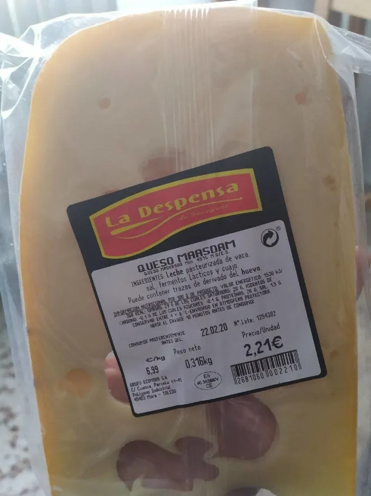 Queso Maasdan la despensa