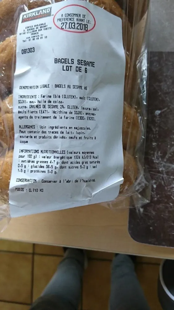 Bagels sésame lot de 6