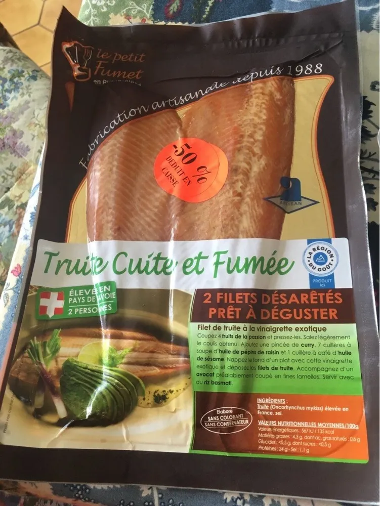 Truite cuite et fumée