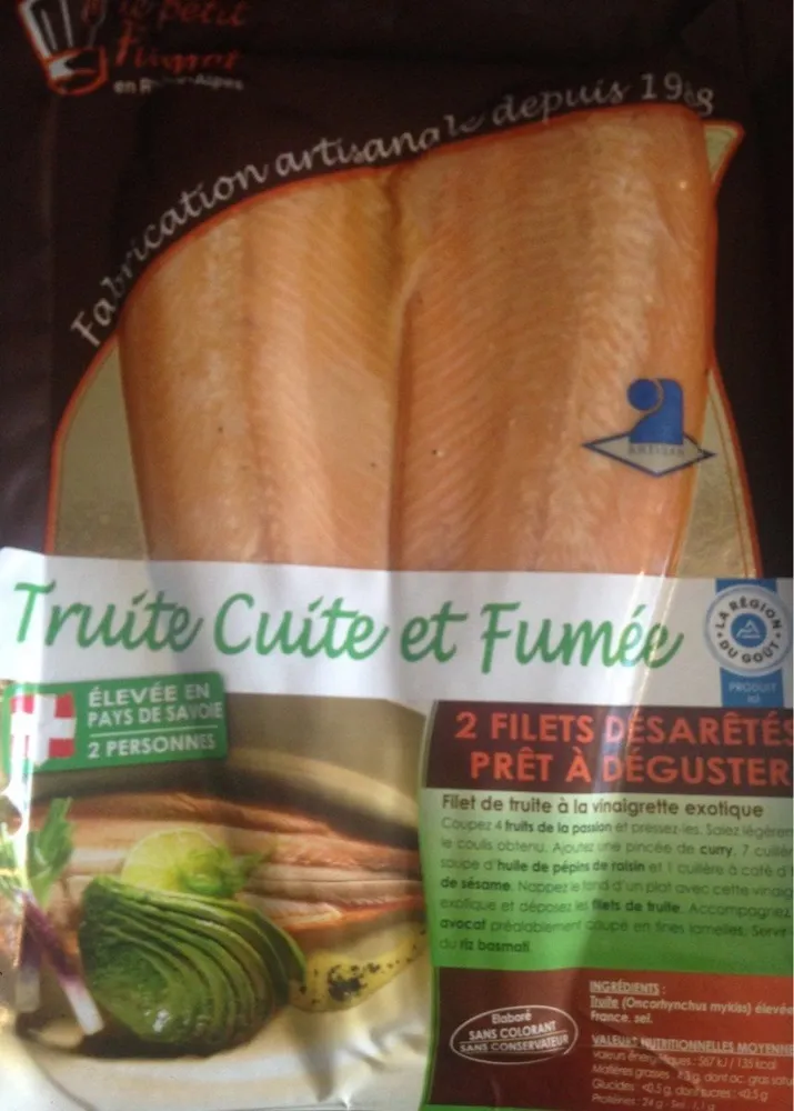 Truite cuite fumée