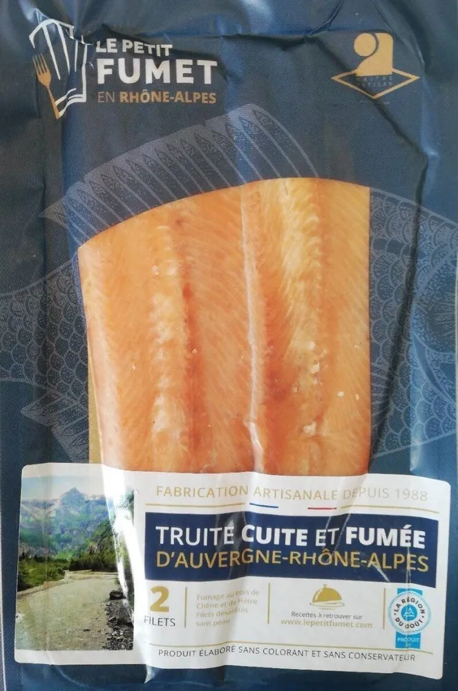 Truite cuite et fumée