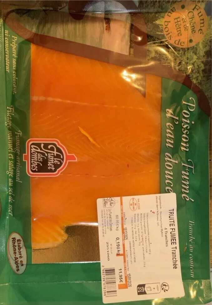 Truite fumée tranchée