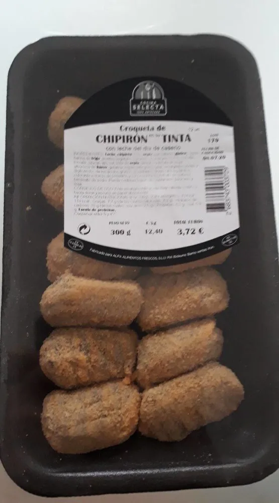 Croquetas de chipiron en su tinta