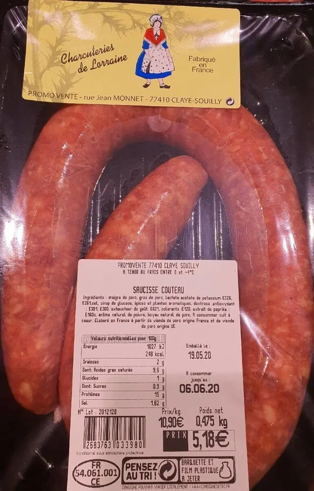 Saucisse couteau