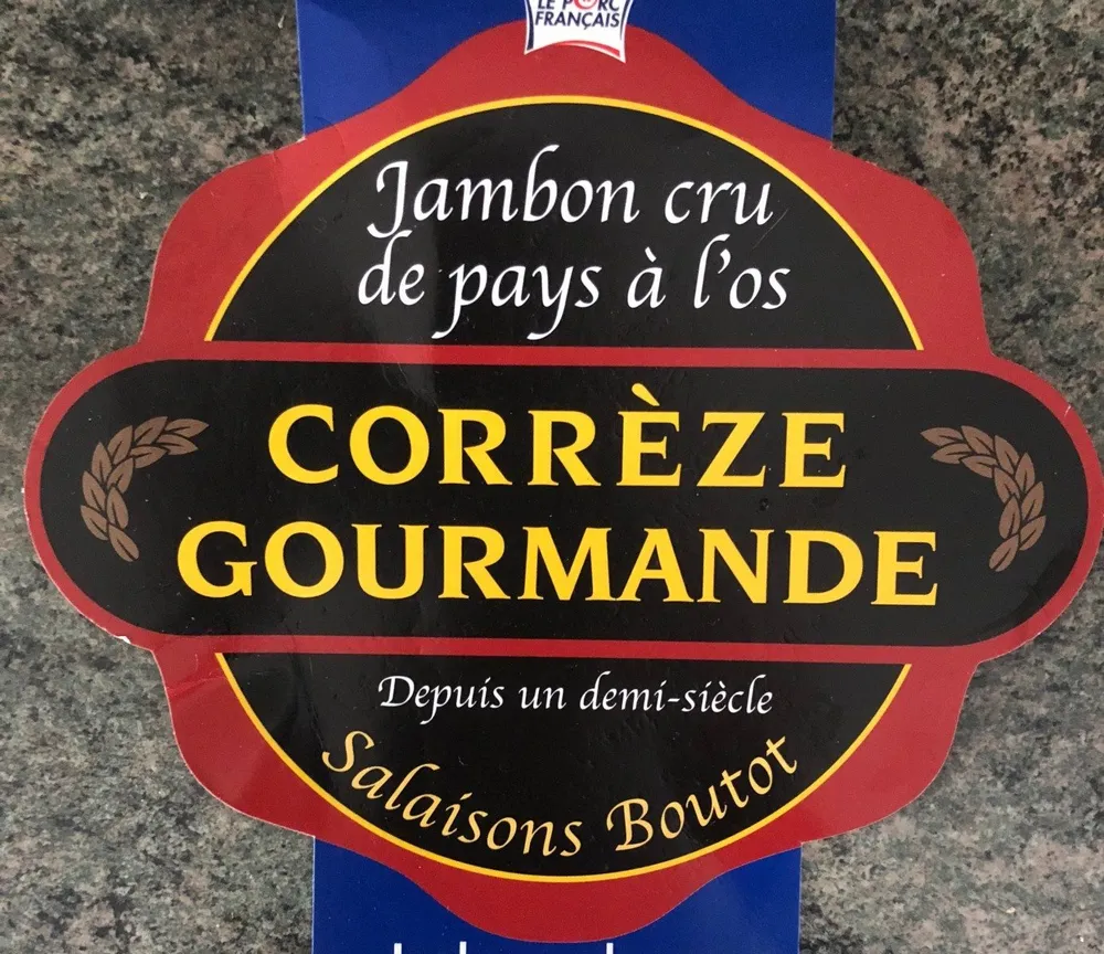 Jambon cru de pays a l'os