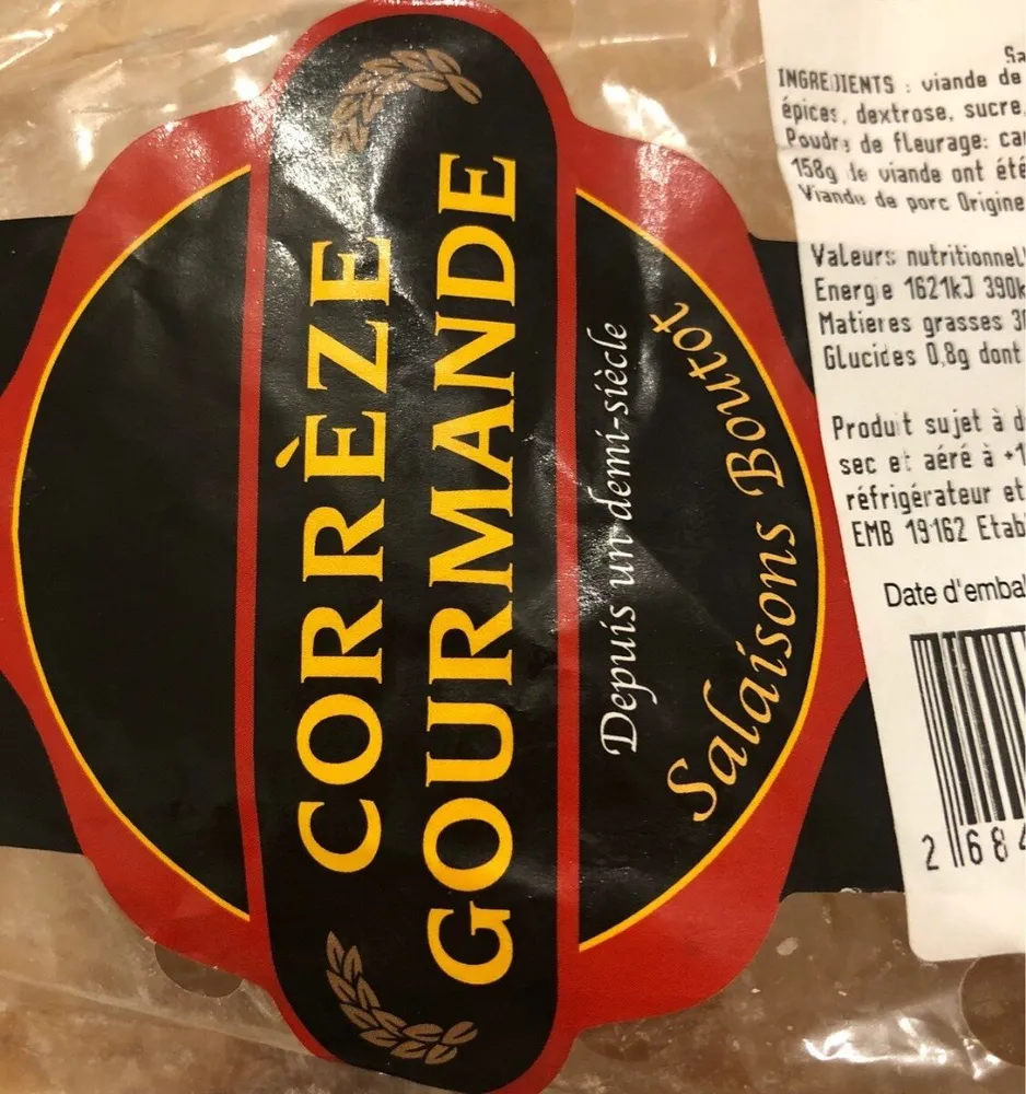 Saucisse sèche perche aller-retour pur porc