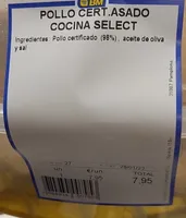 Pollo asado bm
