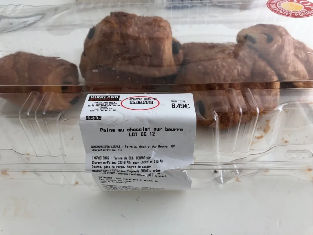 Pain chocolat pur beurre aop