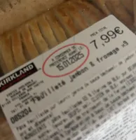 Feuilleté jambon fromage