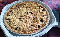 Tarte framboise façon crumble
