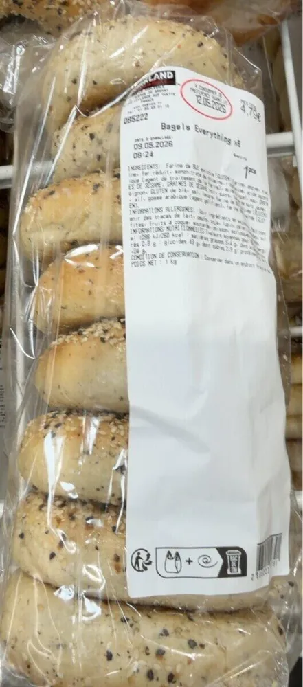 Bagels everything x8