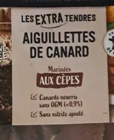 Aiguillettes de canard marinées aux cêpes