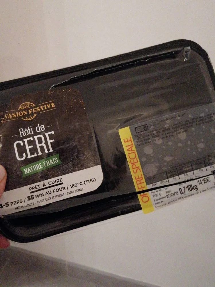 Rôti de cuissot de cerf