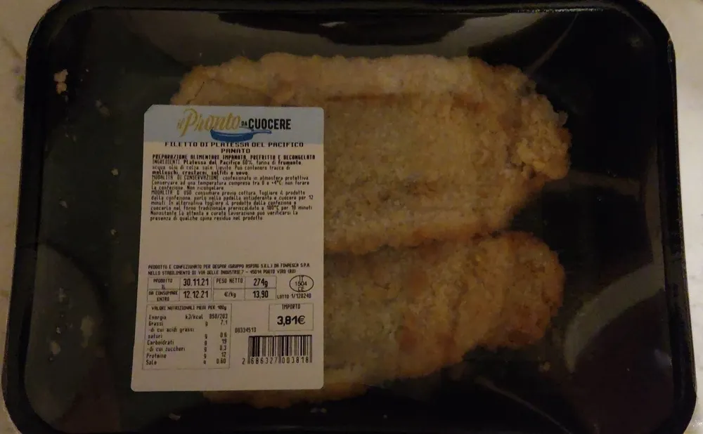Filetto di platessa del Pacifico panato