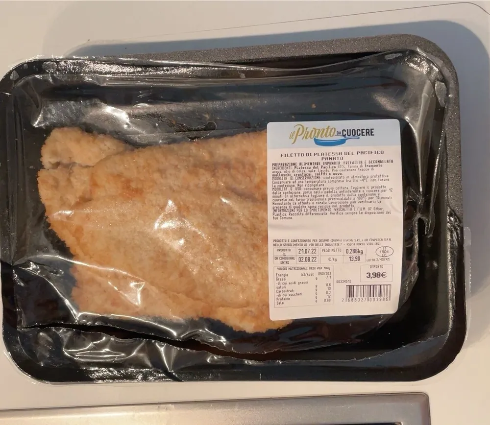 Filetto di platessa del pacifico panato