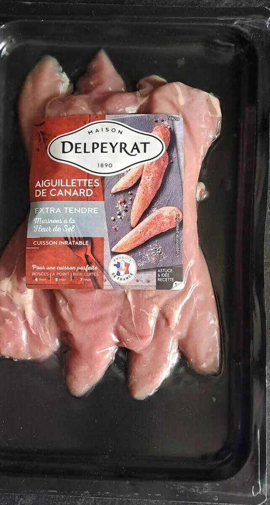 Aiguillettes de canard marinées à la fleur de sel