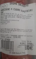 Saucisses à cuire supérieure VPF