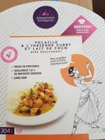 Volaille à l'indienne curry et lait de coco avec édulcorant