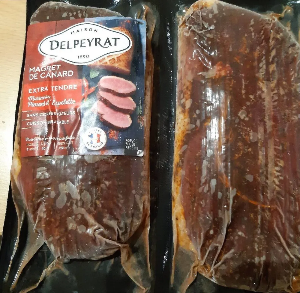 Magret de canard mariné au piment d'espelette