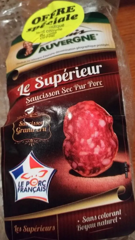 Saucisson sec pur porc superieur