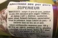 saucisson sec pur porc superieur
