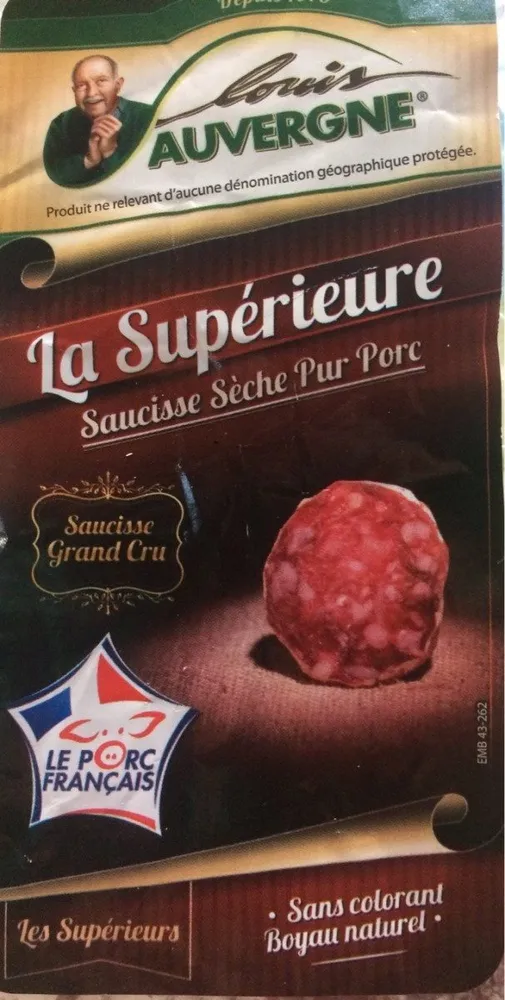 Saucisse seche pur porc