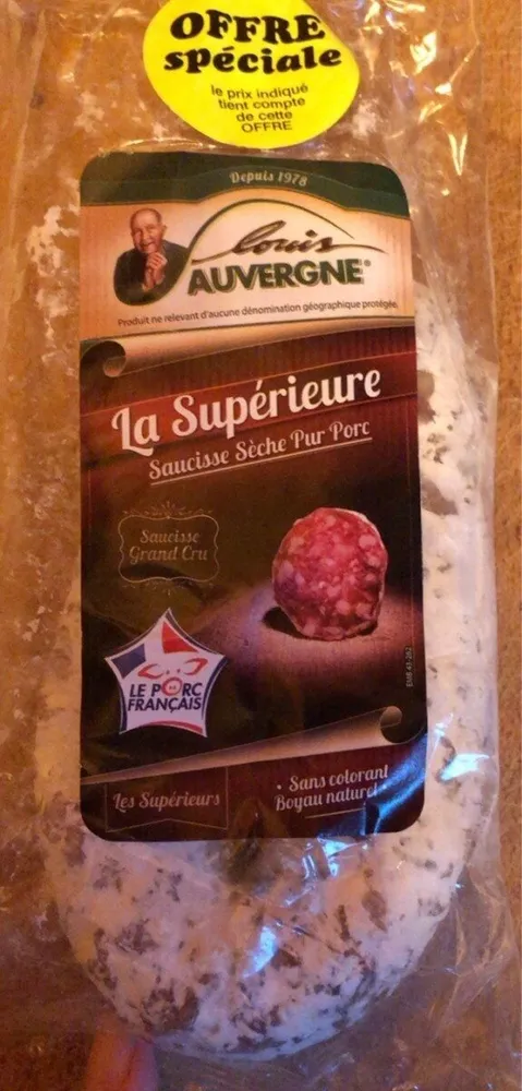 Saucisse seche pur porc