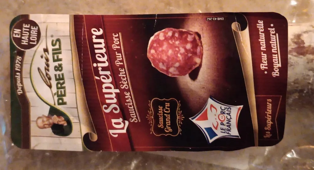 La supérieure saucisse sèche pur porc