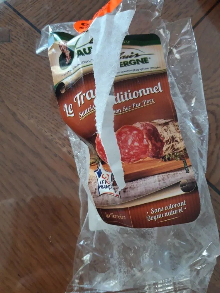 Saucisson sec pir porc traditionnel