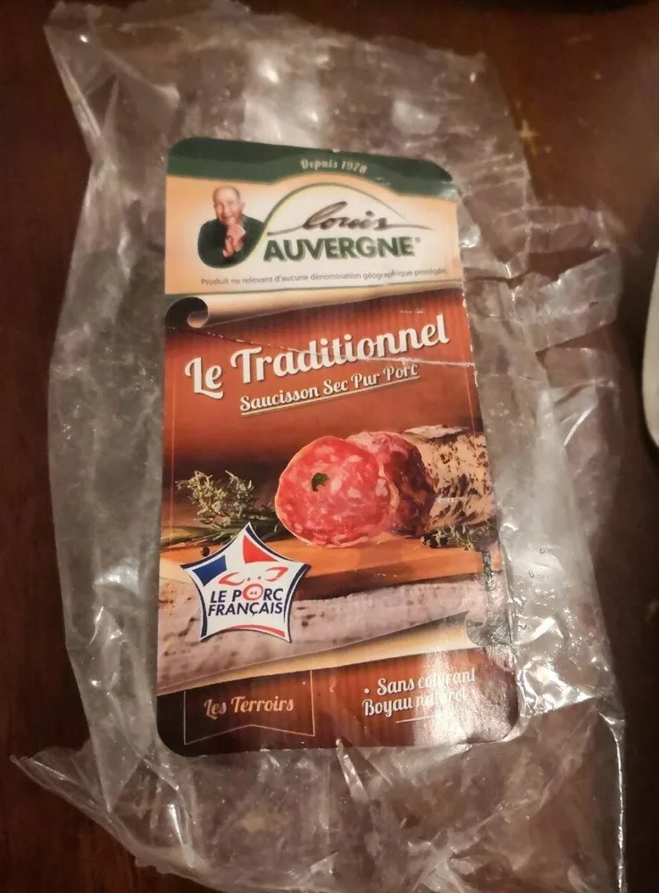 Saucisson sec pur porc traditionnel