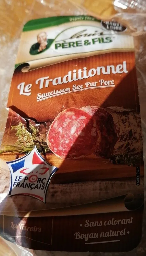 Saucisson sec pur porc traditionnel