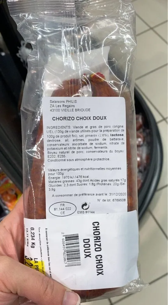 Chorizo doux