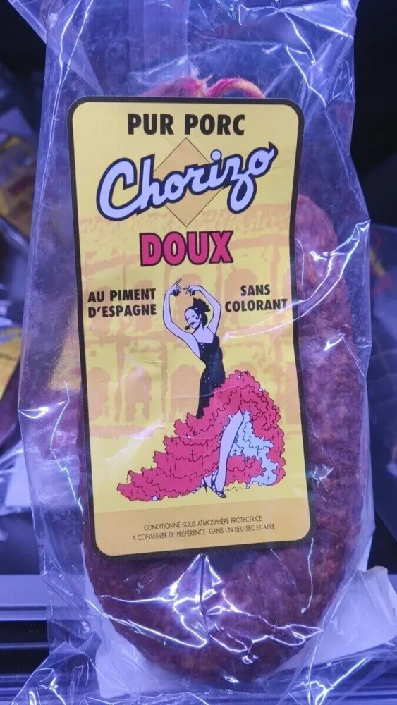 Chorizo doux pur porc