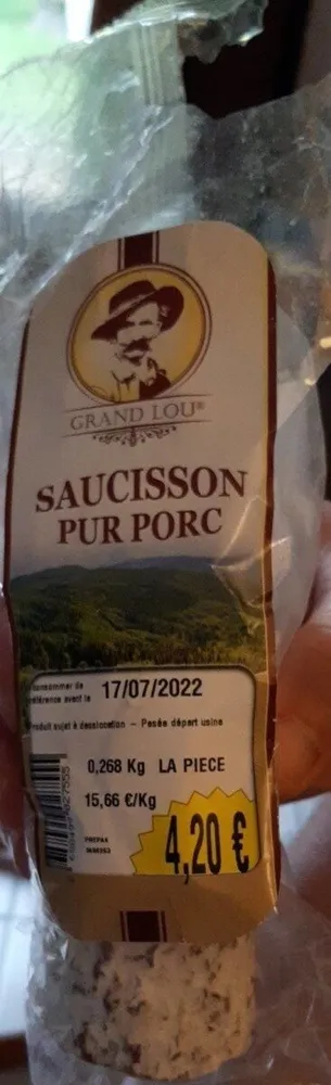 Saucisson pur porc