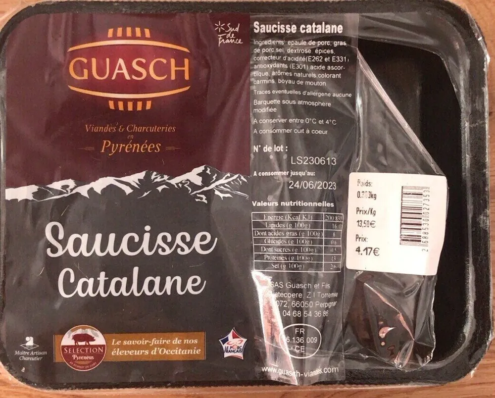 Saucisse catalane