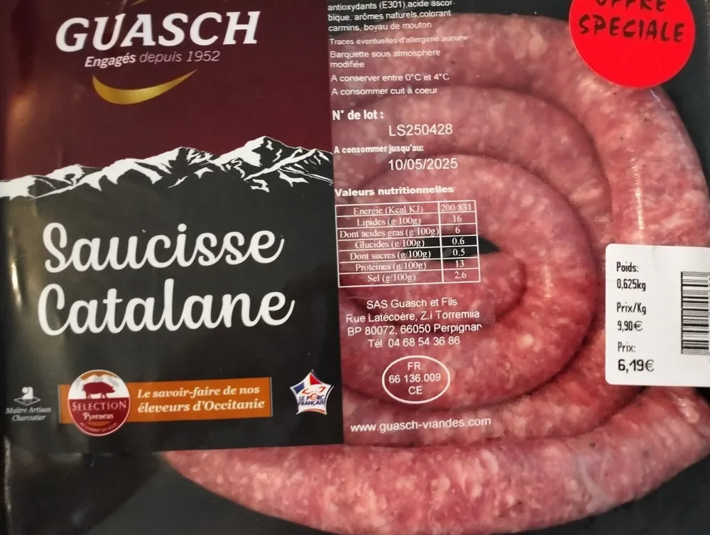 Saucisse Catalane