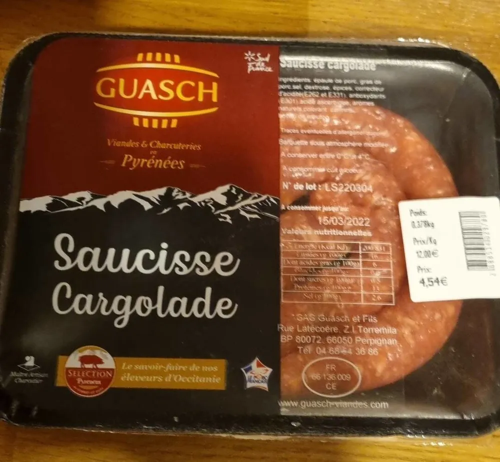 Saucisse cargolade