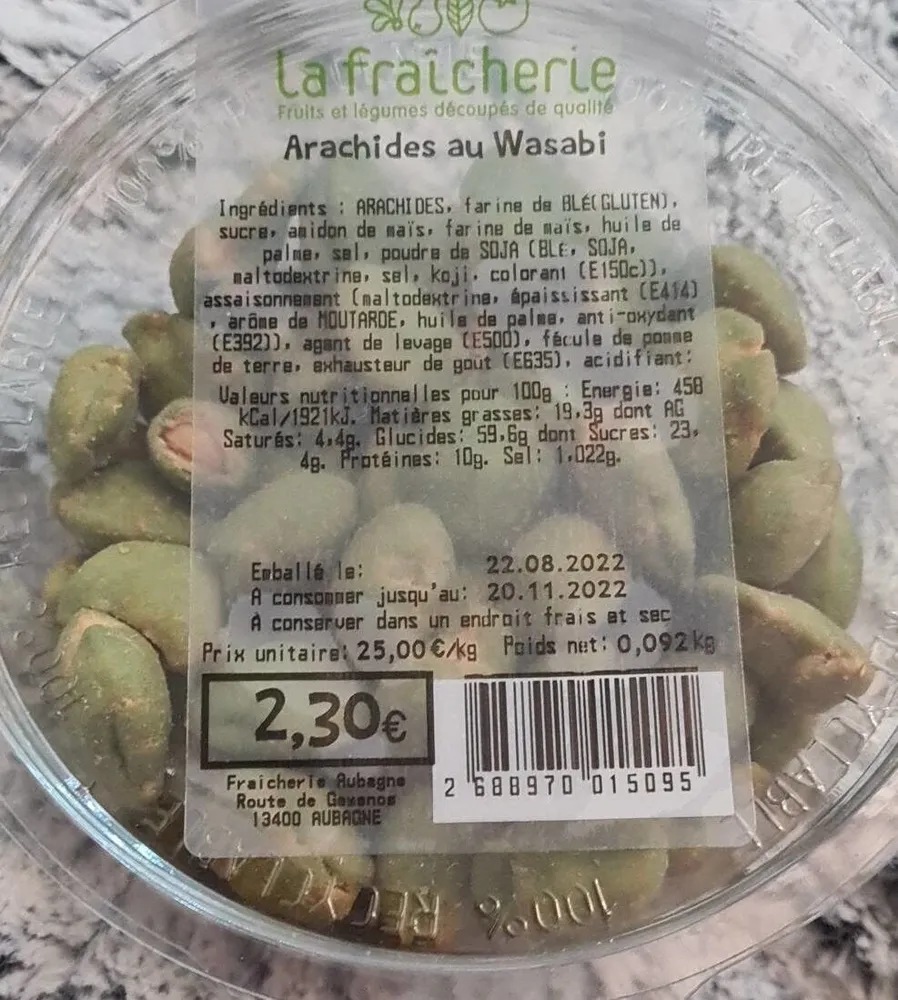 Arachides au wasabi