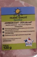 Jambon cuit -25% de sel