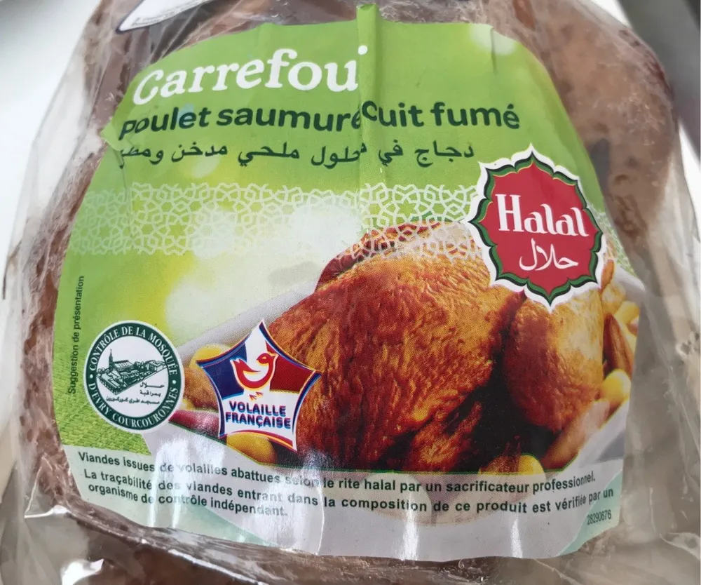 Poulet saumur cuit fumé