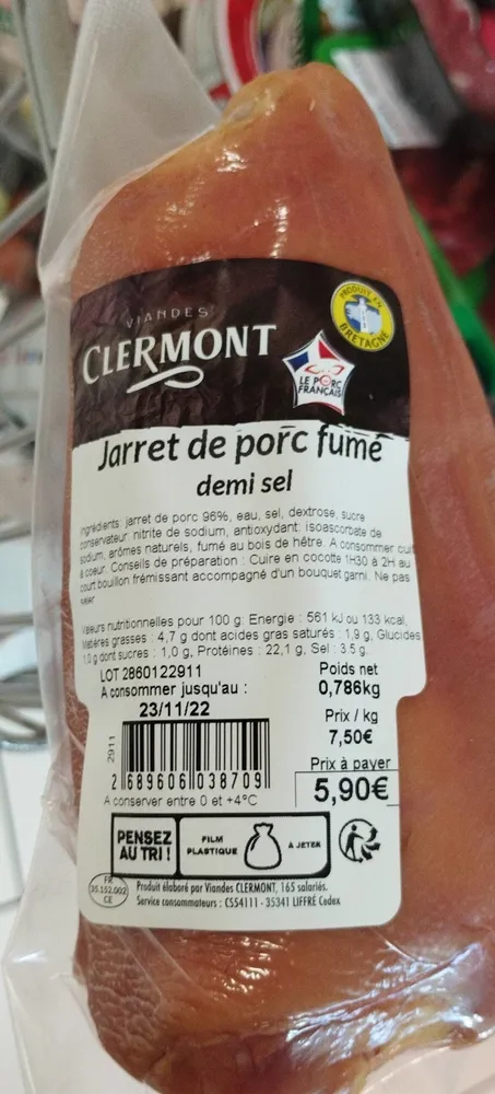 Jarret de porc fumé
