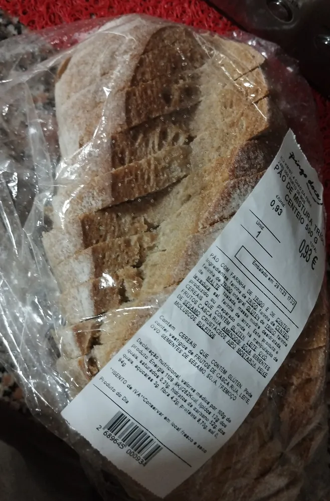 Pão de Mistura Trigo e Centeio 500 g