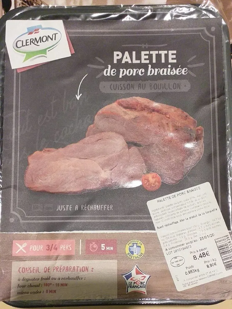 Palette de porc braisé