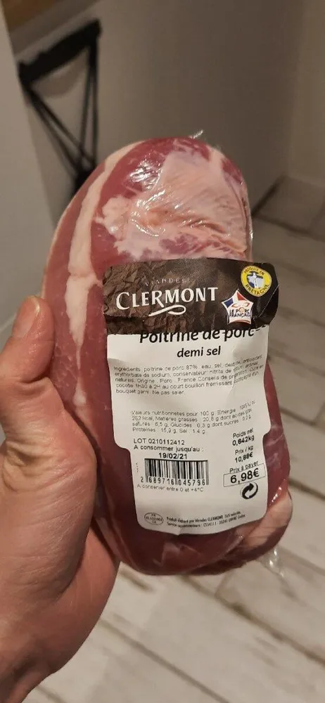 Poitrine de porc
